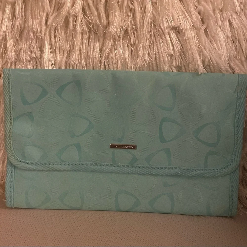 Liz Claiborne Fold Away Cosmetic Makeup Travel Case Bag Clutch Waterproof Case